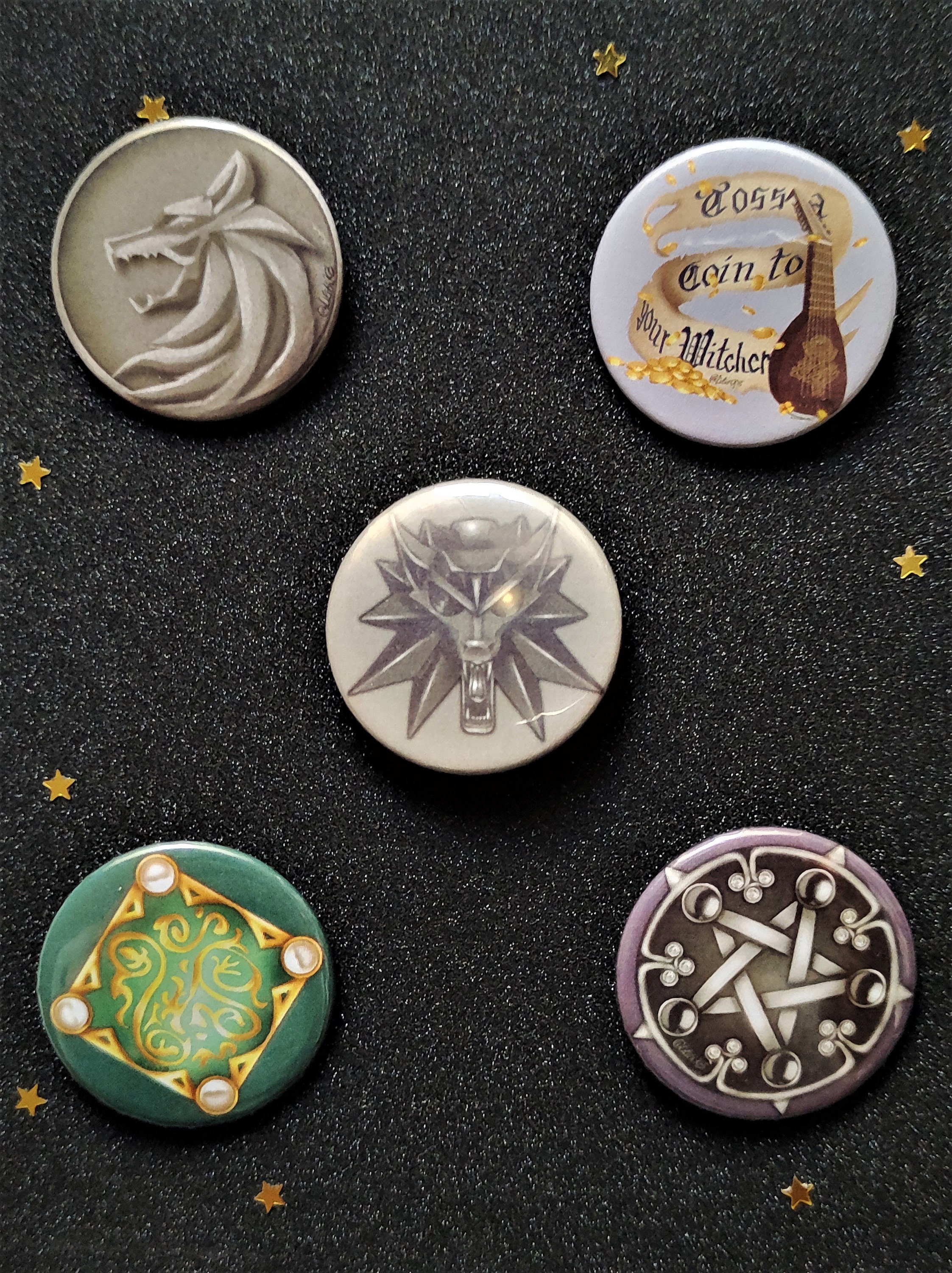 The Witcher Badges | Etsy