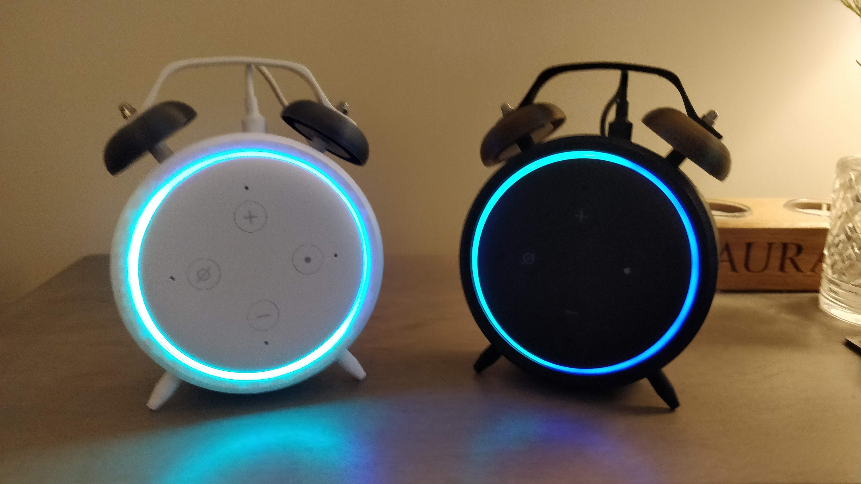 Soporte para reloj despertador retro  Echo Dot 3.ª