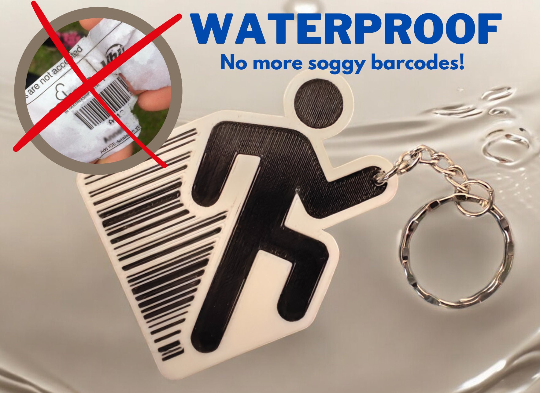 Custom Runner Barcode Keyrings for Free 5k Run Events - Etsy UK