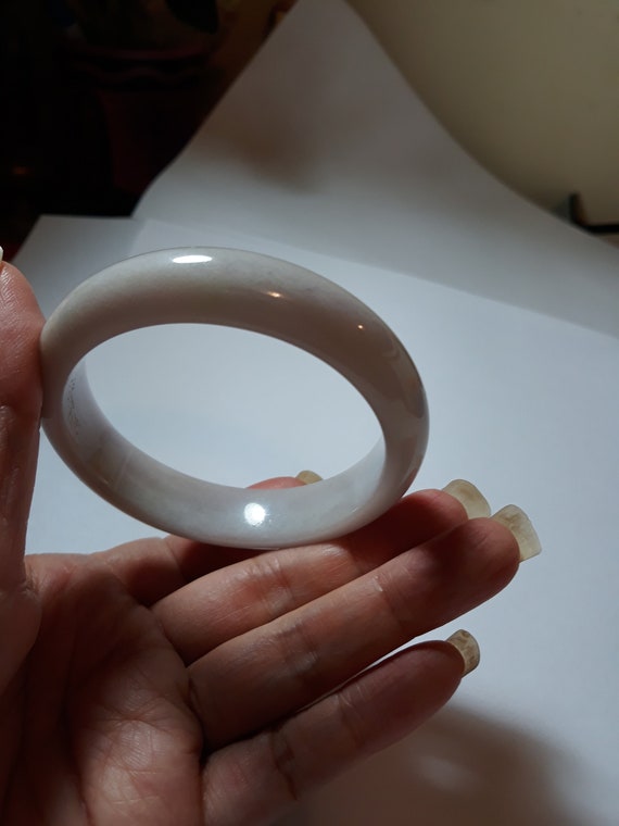 Sold out icy jadeite jade bangle Lavender icy jade