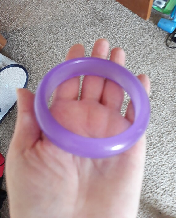 Lavender jade bangle,Natural Lavender Jadeite Ja
