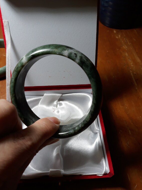 green jade bangle real jade untreated undyed jade 