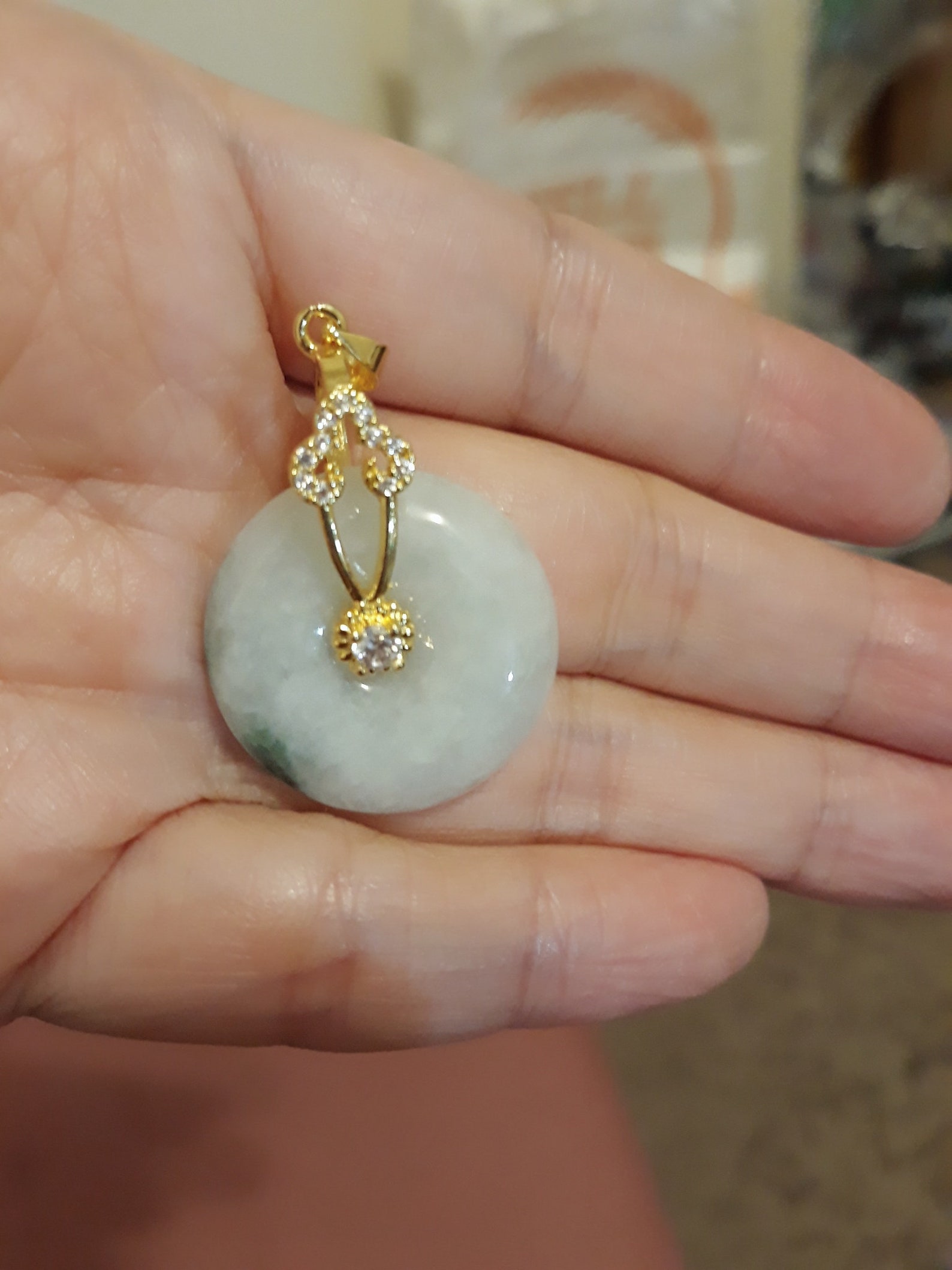 Natural Jade Donutgreen Jadeite Donut bead Doughnut Etsy New Zealand