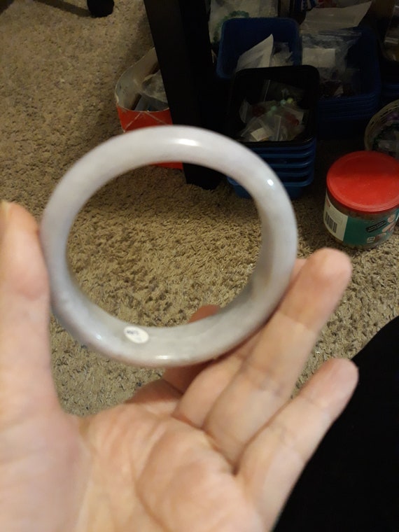 icy jadeite jade bangle Lavender icy jade bangle,