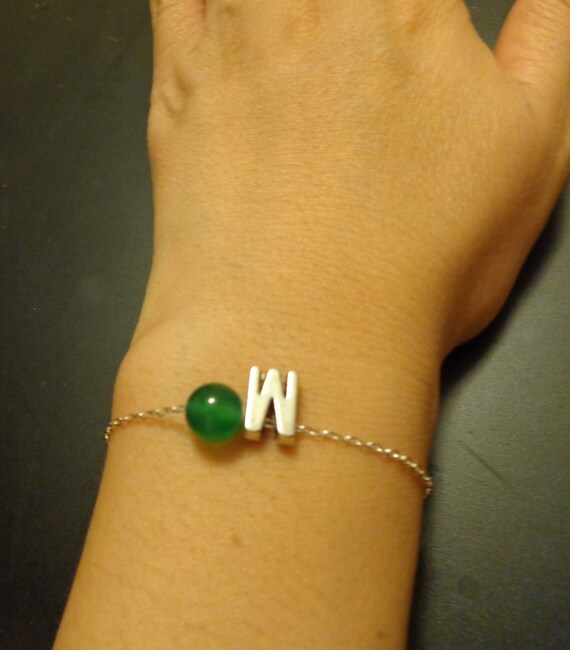 etsy letter bracelet