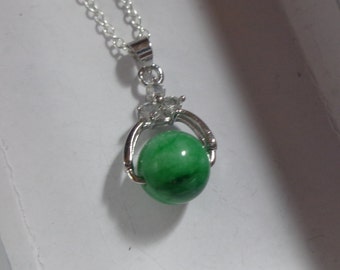 Collier de jade, collier de jade vert clair, bijoux de pierres précieuses, demoiselle d’honneur cadeaux vert collier de jade, Jade vert