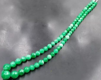 Jade necklace ,Jadeite jade necklace Burmese jade necklace, beaded jade necklace , jadeite jade beaded necklace
