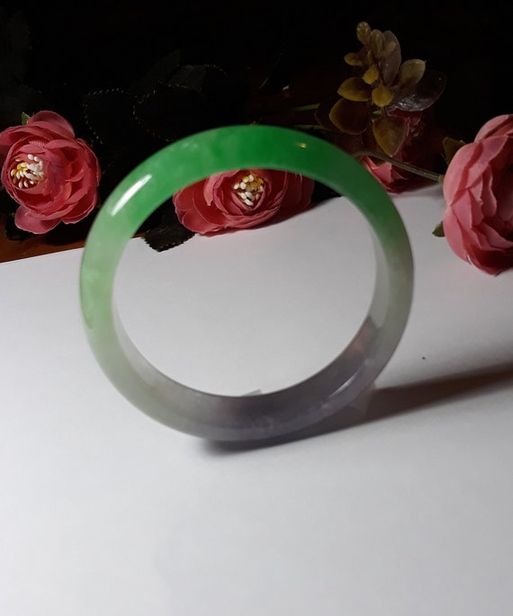Lavender jade bangle,Natural Lavender Jadeite Ja