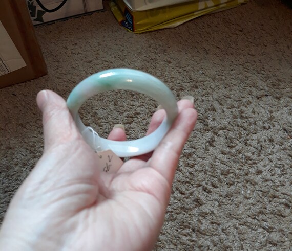 Lavender jade bangle,Natural Lavender Jadeite Ja