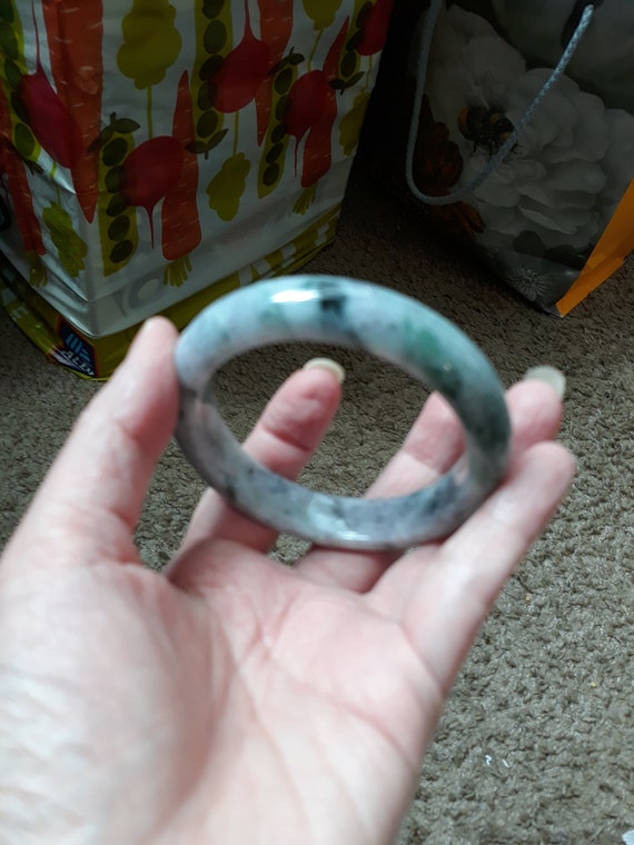 Lavender jade bangle,Natural Lavender Jadeite Ja