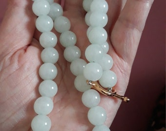 Jade necklace ,Jadeite jade necklace Burmese jade necklace, beaded jade necklace , jadeite jade beaded necklace