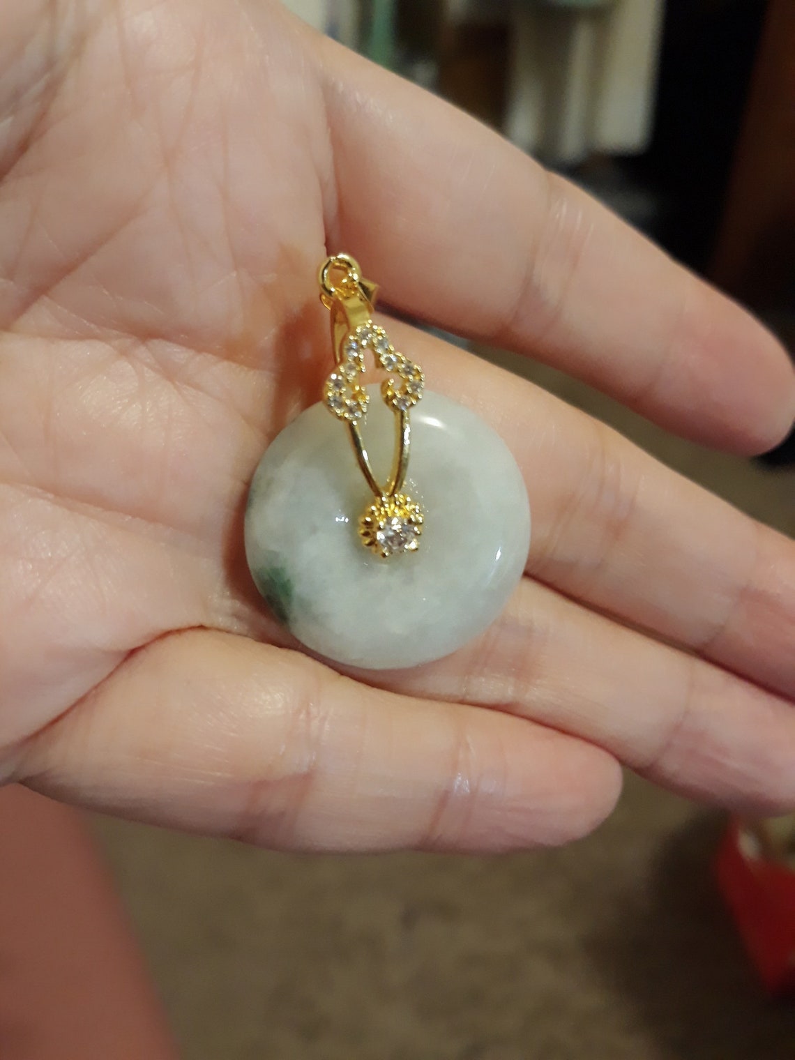 Natural Jade Donutgreen Jadeite Donut bead Doughnut Etsy New Zealand