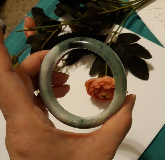 Lavender jade bangle,Natural Lavender Jadeite Ja