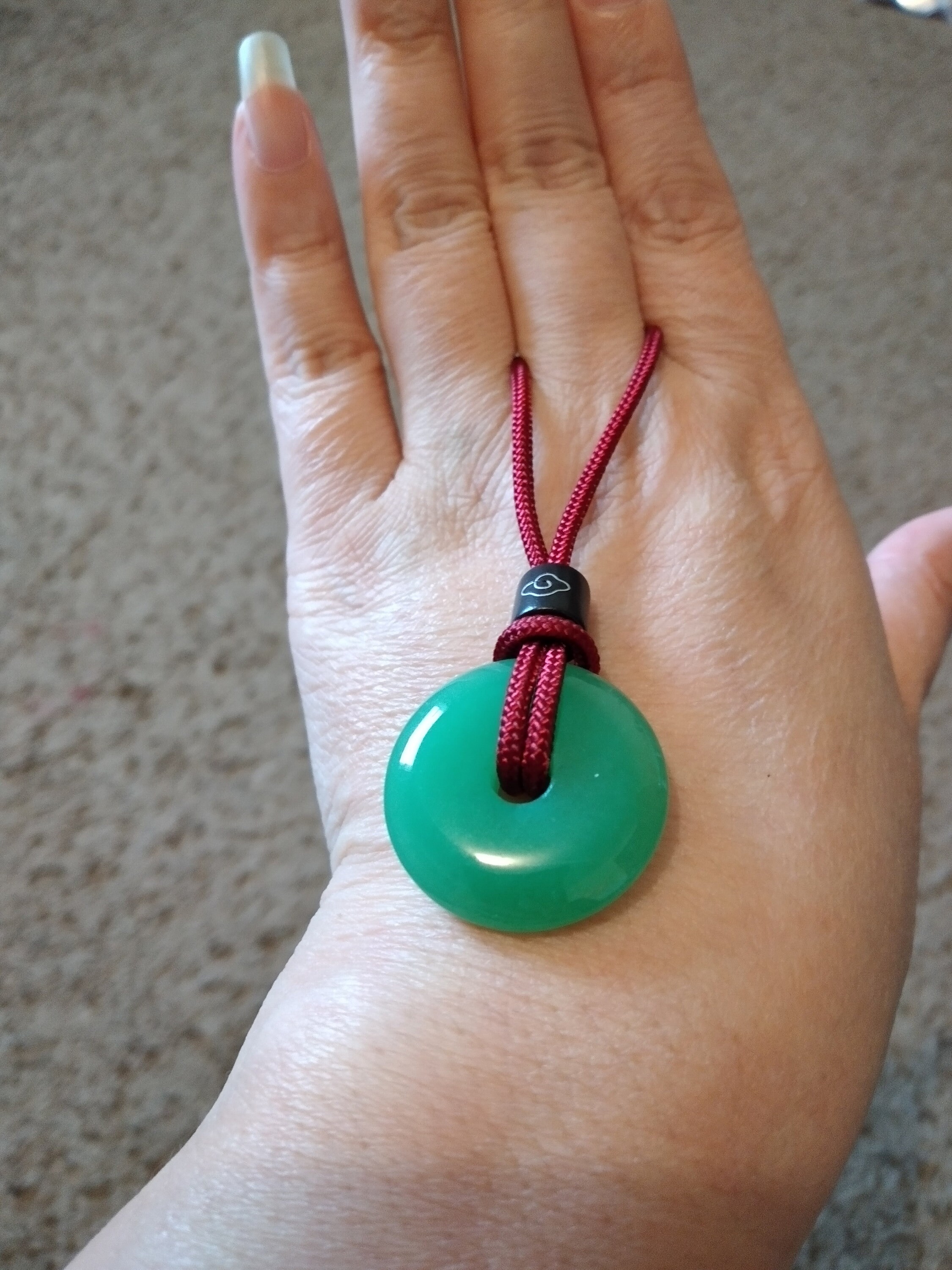 Natural Jade donutgreen Jadeite donut Bead Doughnut Etsy