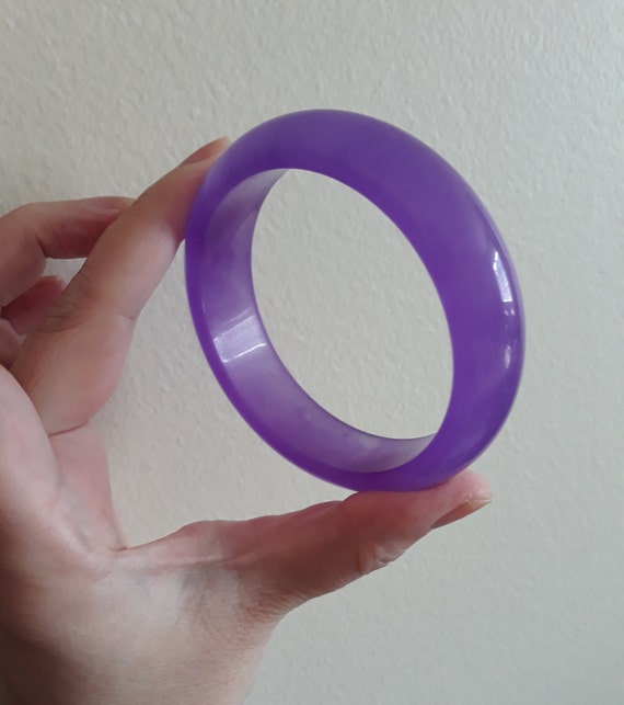 Lavender jade bangle,Natural Lavender Jadeite Ja