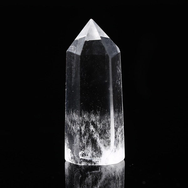 Natural Pure Clear Quartz. Crystal point High Purity Clear Quartz Point.Healing crystal