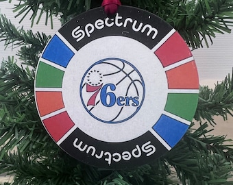 Old School Sixers Spectrum Jawnament Ornament