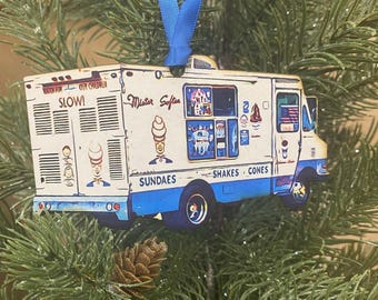Mr. Softee Ice Cream Truck Jawnament Ornament