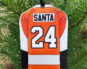 Santa FlyerJersey Jawnament Ornament