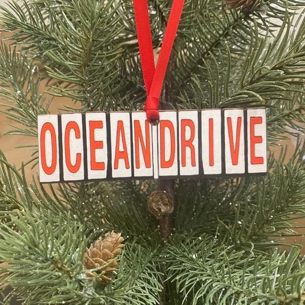 Ocean Drive Jawnament Ornament