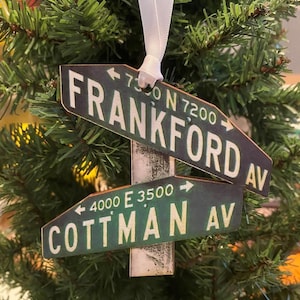 Frankford and Cottman Jawnament Ornament