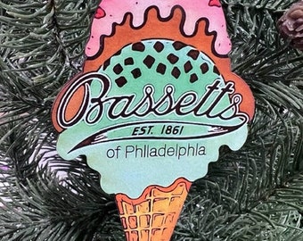 Bassett's Ice Cream Jawnament Ornament