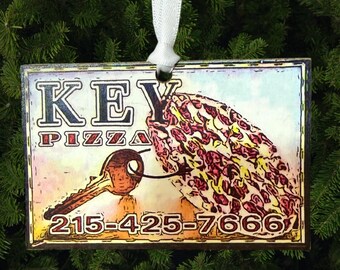 Key Pizza Jawnament Ornament