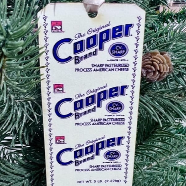 Cooper Sharp Cheese Jawnament Ornament