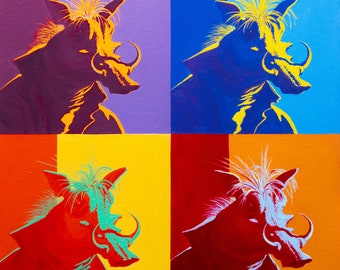 Andy Warthog No. 2: Inspired by Andy Warhol