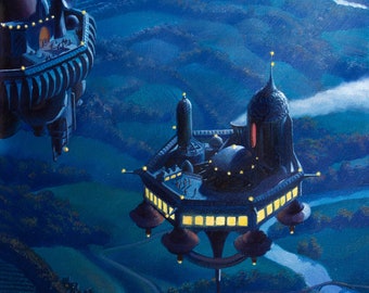 Sector 77: Fantasy Painting of Floating Cities