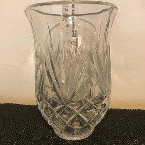 Cut glass hurricane sale lamp