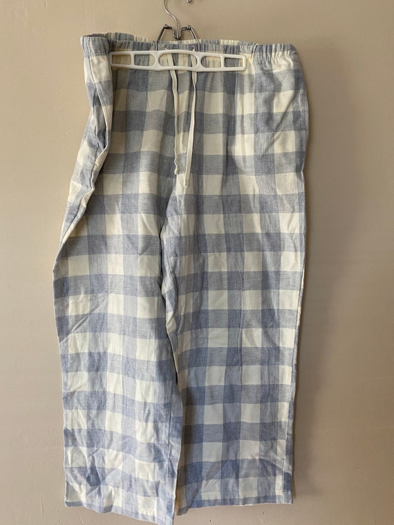 LLBean pajama bottoms ladies XL cotton flannel - image 1
