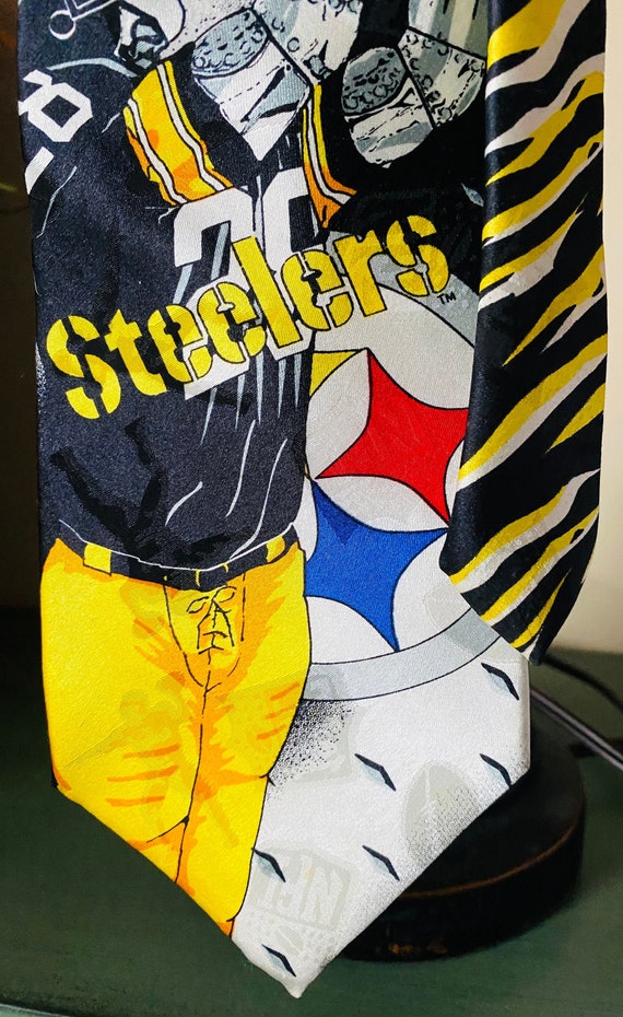 Steelers Pittsburgh necktie NFL vintage - image 2