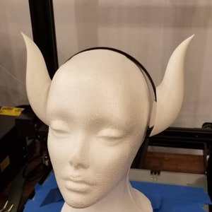 Cosplay Horns- Simple Headband Design and Adjustable Horn Location and Customizable Colors