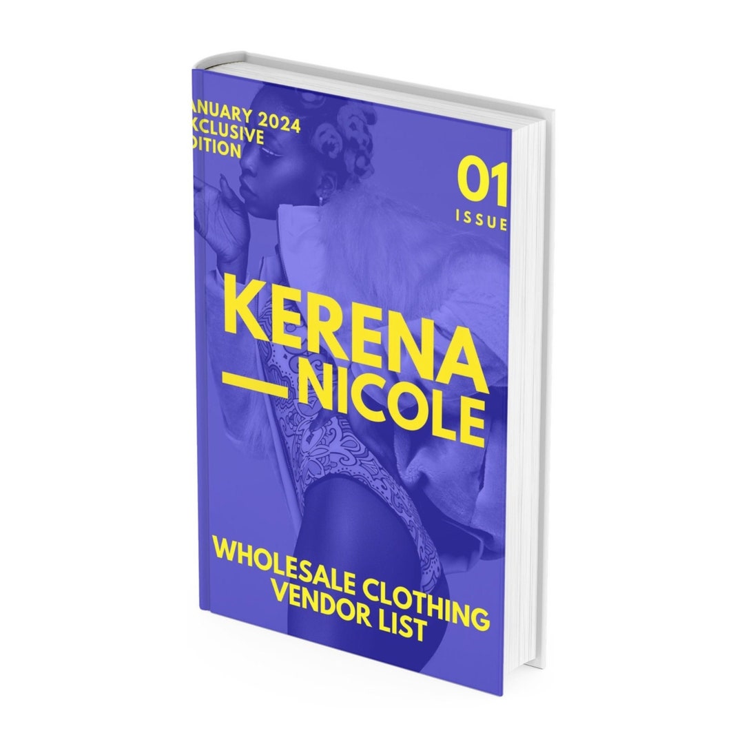 Wholesale Boutique Clothing Vendor List PDF Format Instant Download