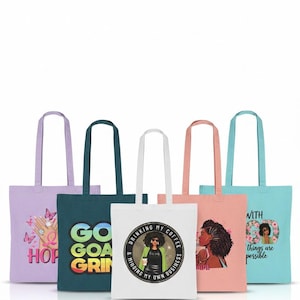 In My Girl Scout Cookies Dealer Era Cotton Tote Bag - Reusable Market Handbag image 2
