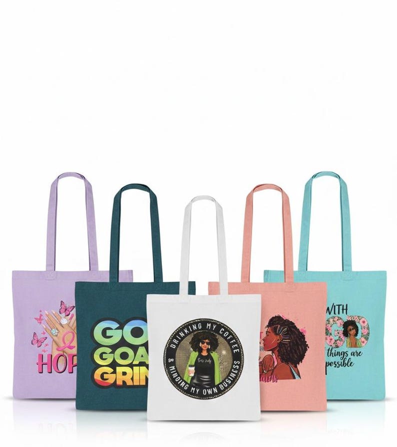 In My Girl Scout Cookies Dealer Era Cotton Tote Bag - Reusable Market Handbag image 2