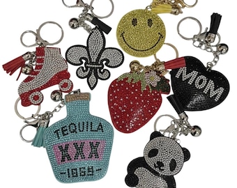 Bling Keychain | Purse Handbag Charms | Luggage Tag | Key Chain Ring Accessories