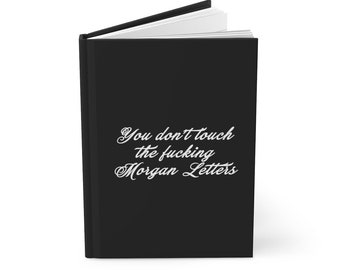 The Morgan Letters Hardcover Journal - 75 Ruled Lined Pages - RHONY - Sonja Morgan