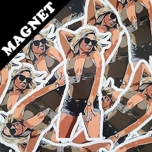 Magnet - Ramona Singer Dancing Beach Party Magnet - Real Housewives of New York-present - RHONY - Pop Icon - Turtle Time