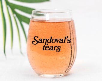 Sandoval's Tears Stemless Wine Glass - VPR - Vanderpump Rules