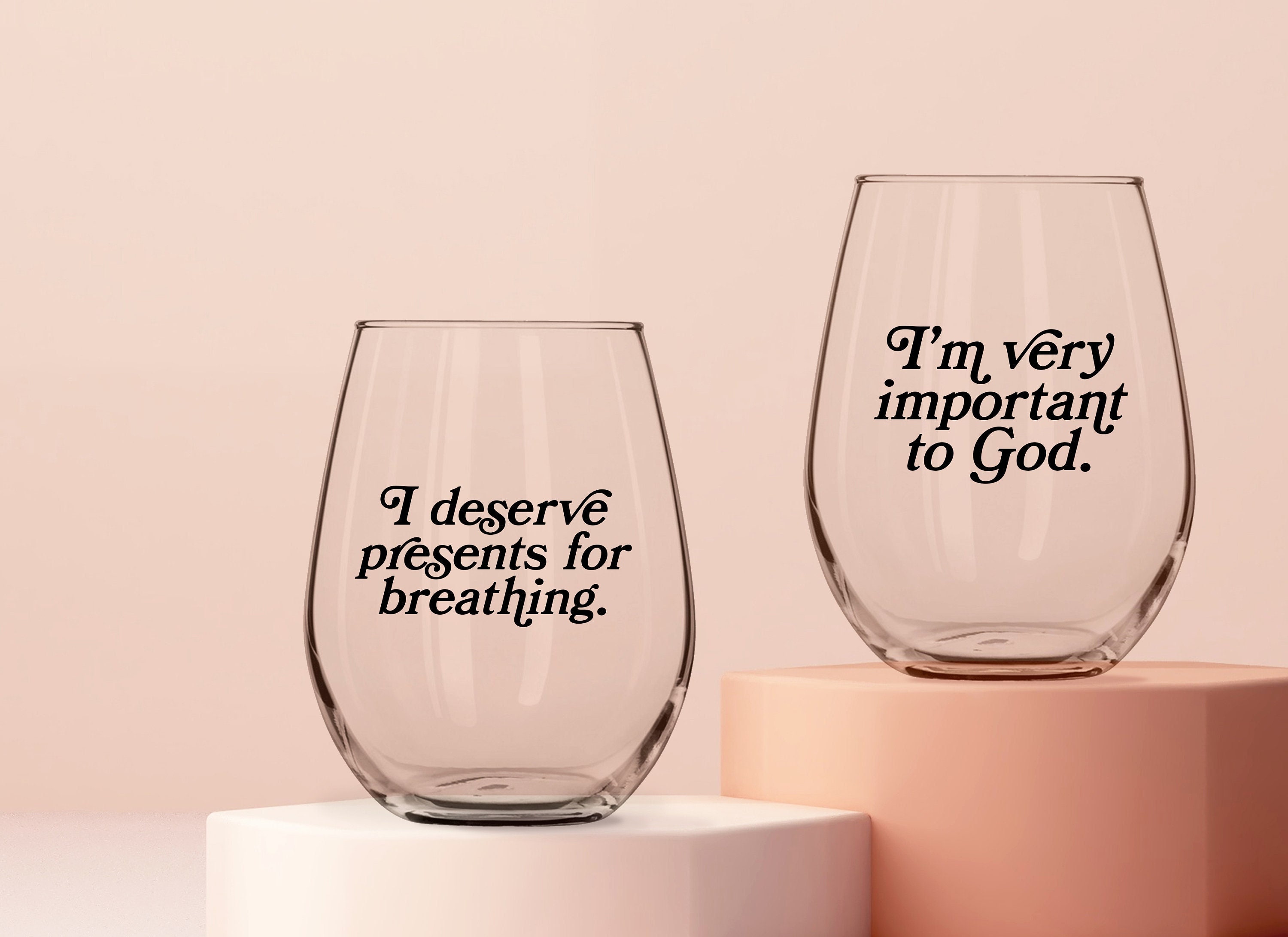 Bravo Stemless Wine Glasses - Set of 2
