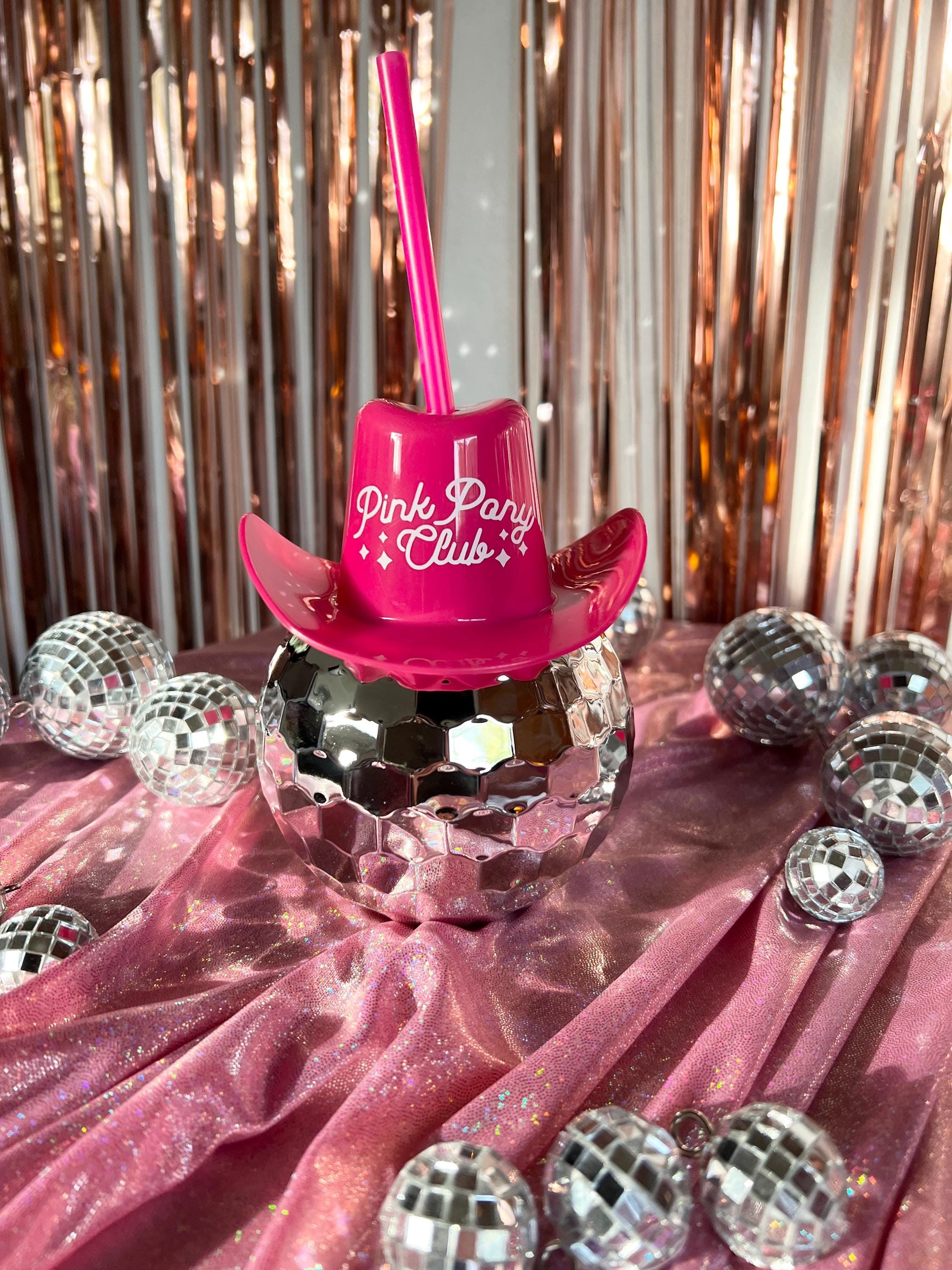 carson pirie scott company..italy...pink party hat Bucket Style Hat Cranberry Velour 1970 Style Feather Band  main image 2