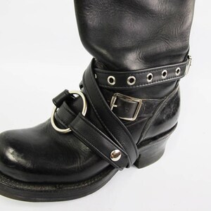 The WRAP STRAP Leather Strap-on Harness for Boots Thighs - Etsy