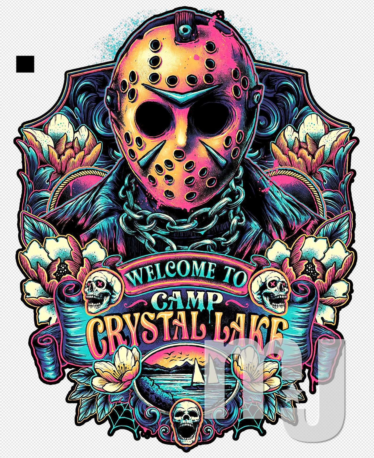 Welcome to Camp Crystal Lake Jason Voorhees Friday the 13th | Etsy