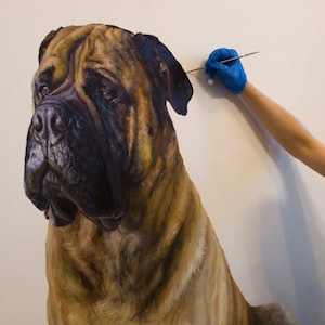 Gallery Size Custom Dog Portrait From Photograph