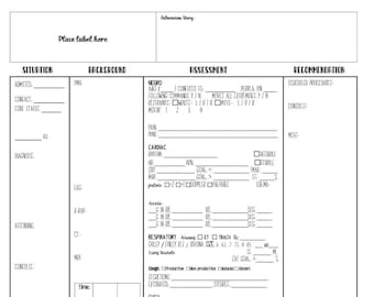 Nursing Report Sheet J