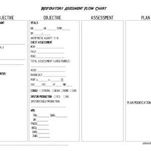 Respiratory Assessment Flow Sheet