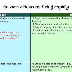 Seizures (Overview)/NEURO/Seizure/Drugs/ Nursing School/ Nursing Study Guide/ Nursing Student/ Nursing Student Study Guide