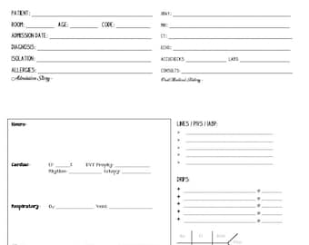 Nursing Report Sheet Z